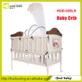 Fabricante NEW Cuna de hierro de diseño para el bebé, en imitación de cuna de madera con mosquito cama de bebé puede ser ampliado